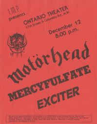Ontario Theater, circa 1985 December 12