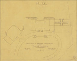 Sketch plan for approximate placing of the box, Ralph P. Hanes, Esq.