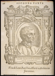 Leon Batista Alberti, arch Fiorentino (from Vasari, Lives)