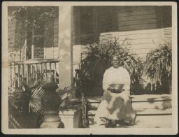Women sitting on porch