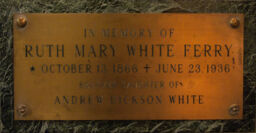 Ruth Mary White Ferry Memorial Plaque