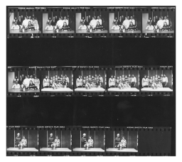 Contact sheet of National Gay Task Force staff members at an event