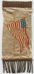 Benjamin Harrison Embroidered Campaign Ribbon