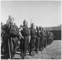 Vicosino military conscripts in Carhuas Movilisables Vicosinos