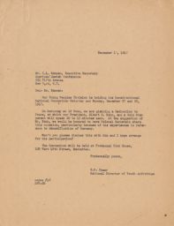 Ernie Rymer to Isaiah L. Kenen about Upcoming Constitutional National Convention, December 1947 (correspondence)