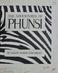 Dust jacket design for "The Adventures of Phunsi"