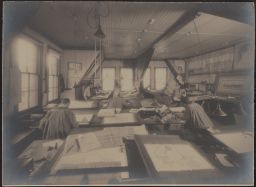 Drafting class in Lincoln Hall.