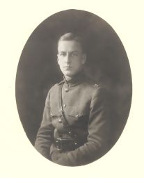 Alfred Newton Richards (1876-1966), Sc.D. 1925, in his World War I uniform, portrait photograph
