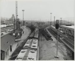 Overlooking "B" Yard at Los Angeles from Top of Hump Yard