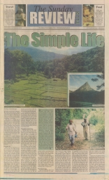 "The Simple Life" feature article in the Sunday Leader