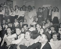 Beta Gay Nineties party, view of crowd