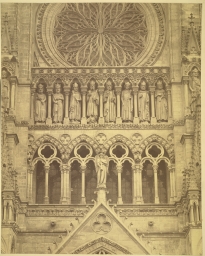 Amiens Cathedral. East Facade Detail 
