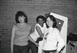 Tita and two unidentified women at the Kips Bay Boys Club
