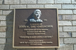 John W. "Jay" Gallagher Memorial Plaque