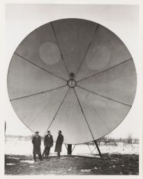 Parabolic antenna used for trans-horizon communications research project