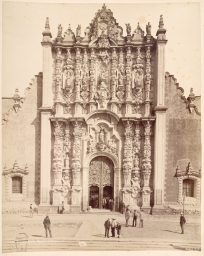 Mexico City. Façade of the Sagrario      