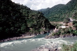 Confluence of the Alaknanda and Mandakini Rivers at Rudraprayag