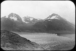 Mts. Case and Wright, Muir Glacier, Alaska (Reid)