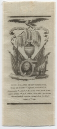 William Henry Harrison New York Memorial Service Ribbon, 1841