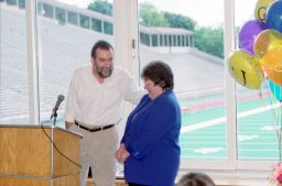 George Peter and Janet Beebe at the George Peter Award Ceremony.