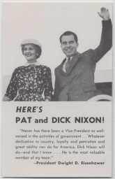 Here's Pat and Dick Nixon!