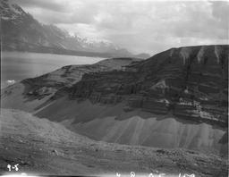 Gravel terrace south of Cape Enchantment, on west side of Russell fiord