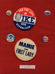 Eisenhower-Nixon Campaign Buttons, ca. 1956