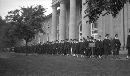 Cornell University Commencement Procession ca. 1917