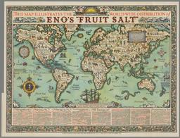 This Map Illustrates the World-Wide Distribution of Eno's Fruit Salt