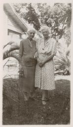 Peggie (companion) with Elin Kraemer (older women)
