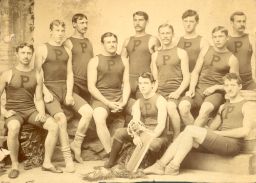 Crew (men's), 1893 eight-oars, group photograph