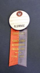 University of Pennsylvania 1940 bicentennial celebration, alumnae pin