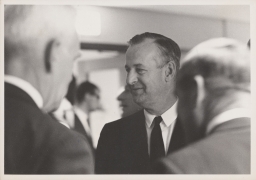 Cornell president James A. Perkins at Centennial celebration