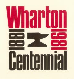 Wharton Centennial, 1981, logo
