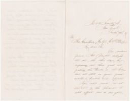Letter to Governor E. T. Throop