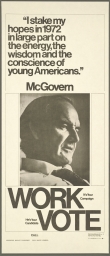 McGovern: Work / Vote
