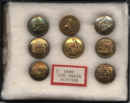 William Henry Harrison Campaign Buttons, ca. 1840