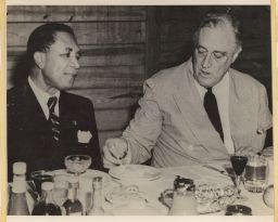 President Franklin D. Roosevelt meeting with President Edwin Barclay.