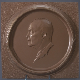 Eisenhower Plastic Portrait Plaque, ca. 1956