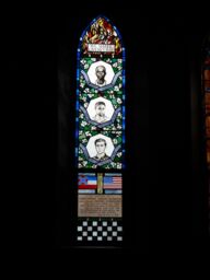 James Chaney, Andrew Goodman, and Michael Schwerner Memorial Stained Glass Window