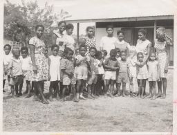 Group of Adults and Children in Ghana