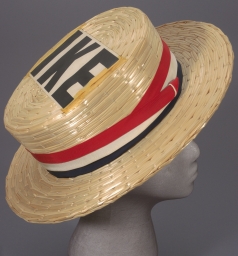 Eisenhower Republican Convention Delegate's Straw Hat, ca. 1952
