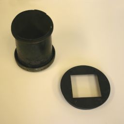 Lens holder, two pieces.