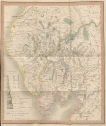 Map of the lakes of Cumberland, Westmorland, & Lancashire