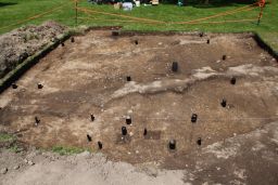 Trench Dug to Expose House 3 (Trench 1) at the White Springs Site, with All Cultural Stains within House 3 Footprint Marked