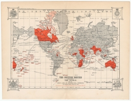 The British Empire Throughout the World and the Great Lines of International Commerce on Mercators Projection.