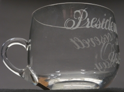 President Roosevelt 1902 Oyster Bay Glass Punch Cup