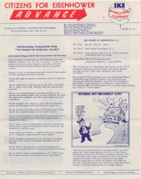 Citizens for Eisenhower Advance, Issue No. 5