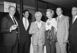 Ed Koch, Felipe Luciano, Tito Puente, Dina Merrill, and Cliff Robertson, Lincoln Center