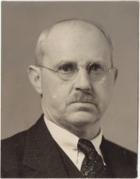 Portrait photograph of Albert Wilhelm Boesche, Professor of German, ca. 1940s
